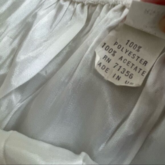 Vintage 80s Slip Betsy’s Things White Lace L - Picture 8 of 9